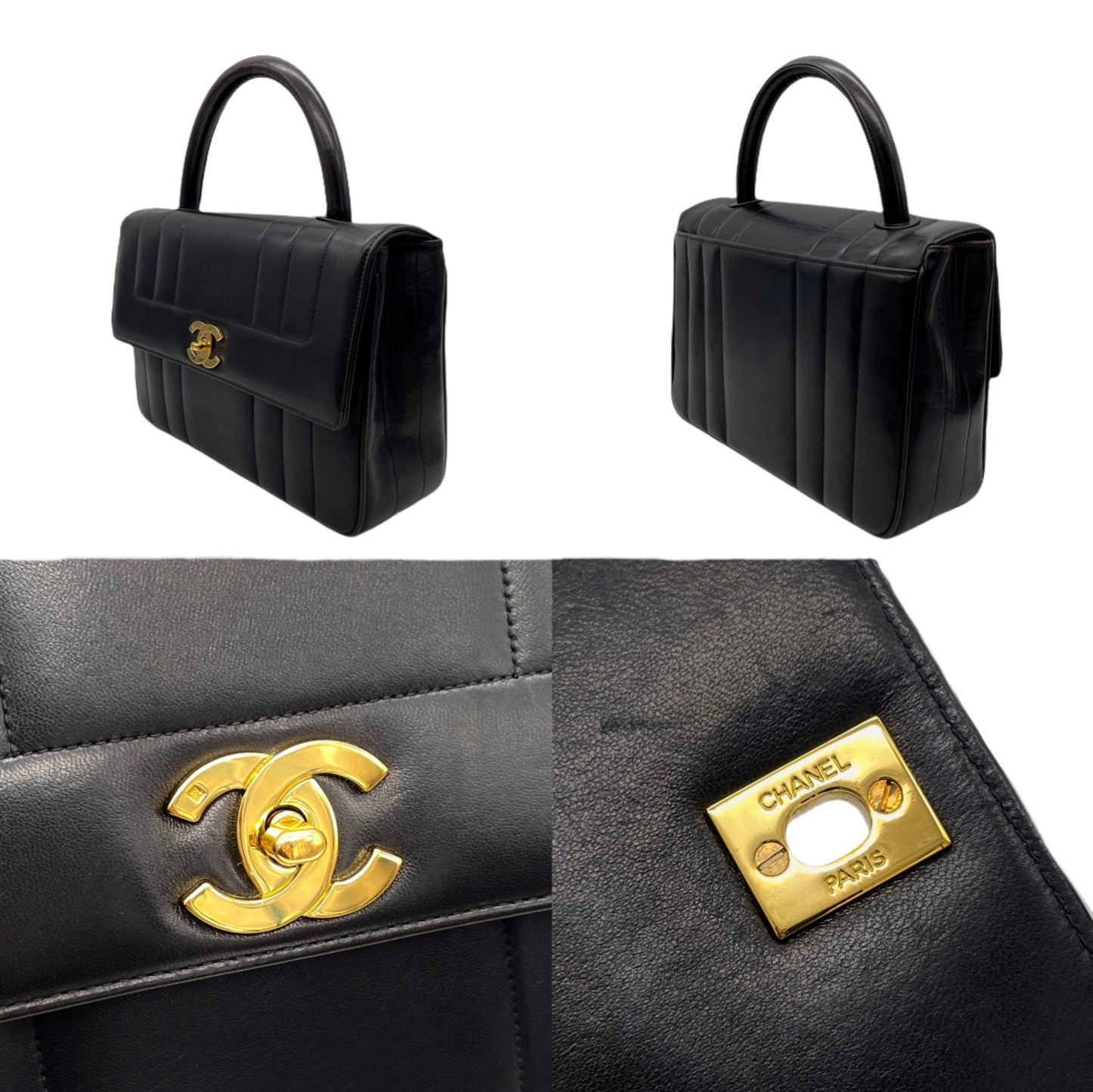 CHANEL Mademoiselle Handbag/Black