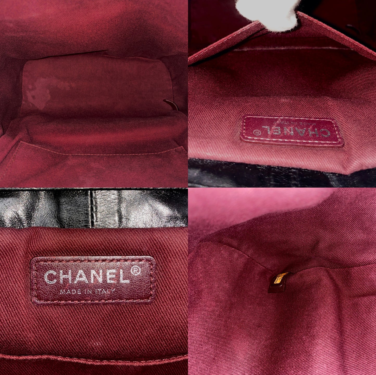 RARE☆☆☆CHANEL 2015 Matelassé CC LOGO Pendant Métiers d'Art Paris-Salzburg Chain Strap Backpack Black &amp; Silver