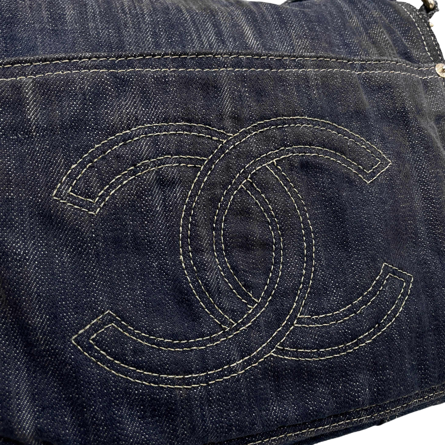 RARE☆☆☆CHANEL denim line messenger shoulder bag