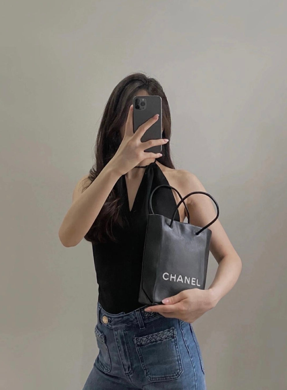 RARE☆☆☆CHANEL CHANEL Essential Mini Tote Bag/09SS