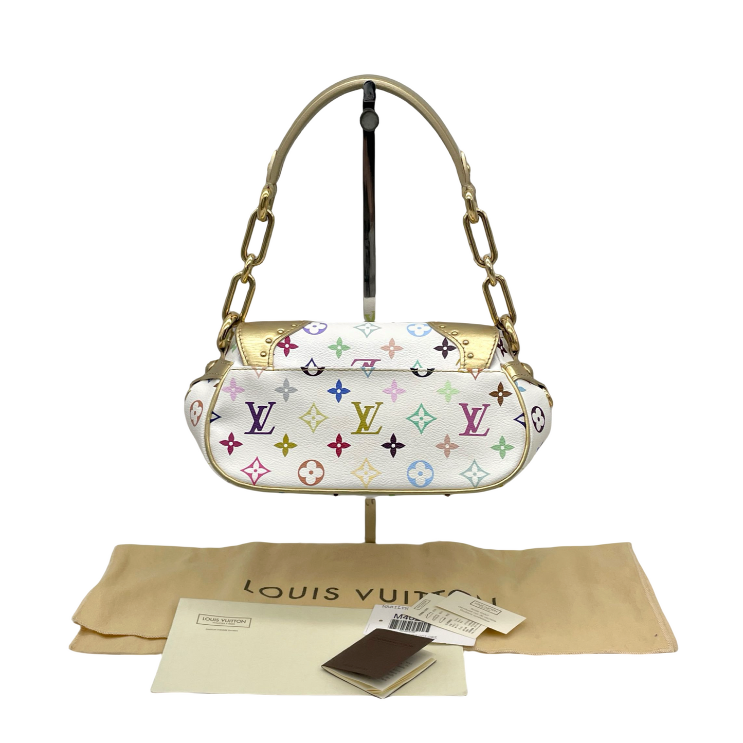 LOUIS VUITTON Monogram Multicolor White Marine M40206 Shoulder Bag