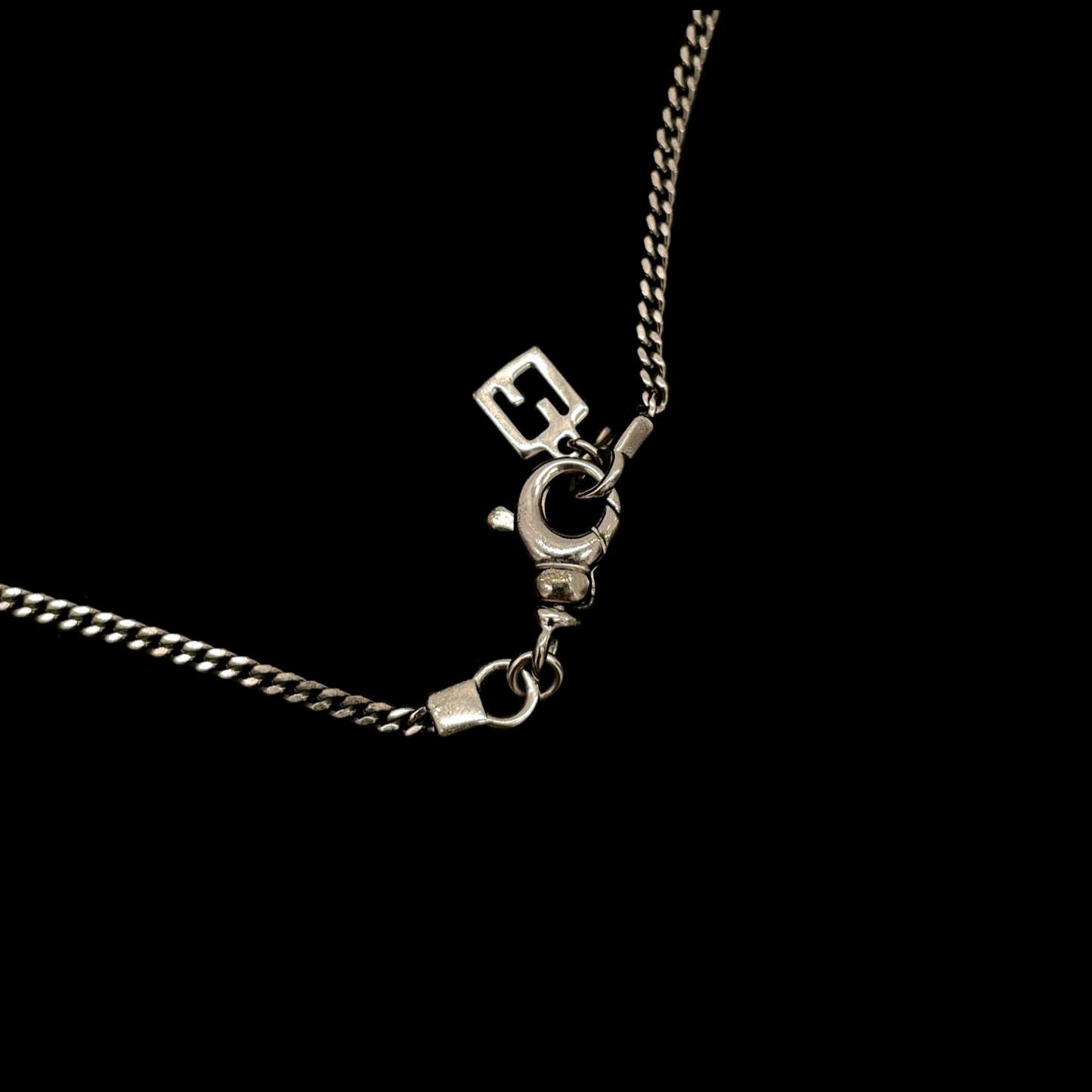 FENDI FF logo thin necklace