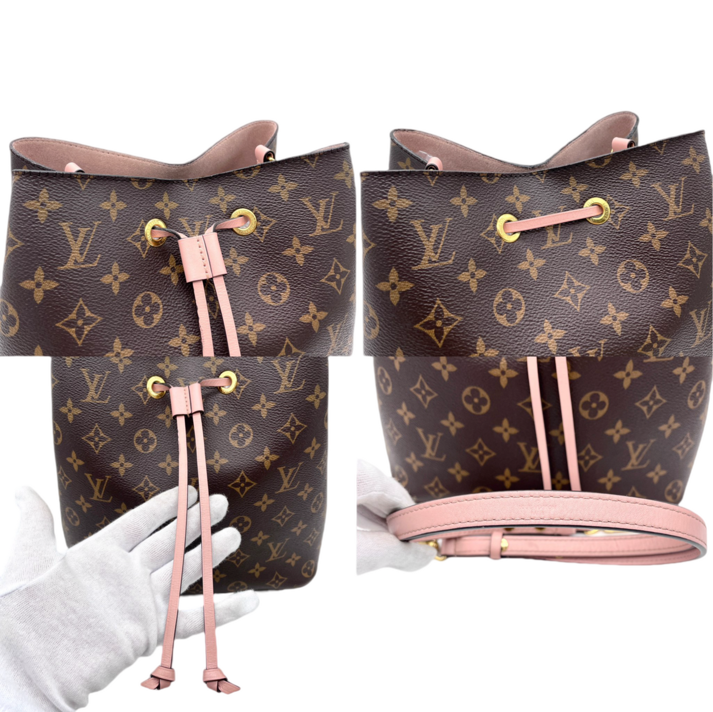 LOUIS VUITTON Monogram Boulogne 30 M51265 Brown