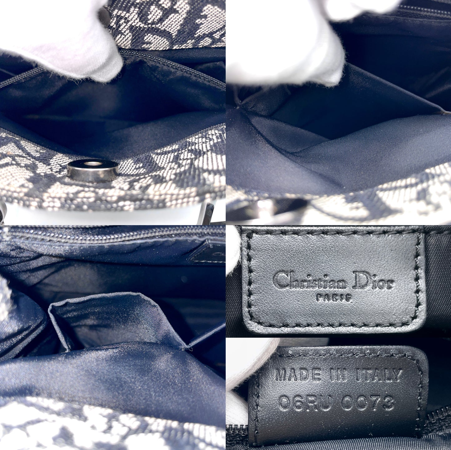 CHRISTIAN DIOR Trotter D logo tote bag