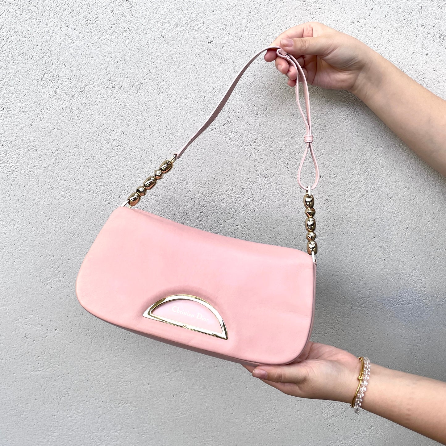 RARE☆☆☆CHRISTIAN DIOR Maris Pearl Flap Shoulder Bag