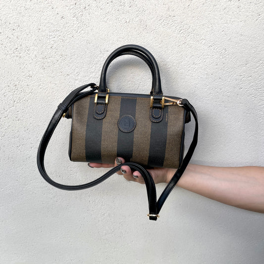 FENDI Pecan Mini Boston Bag