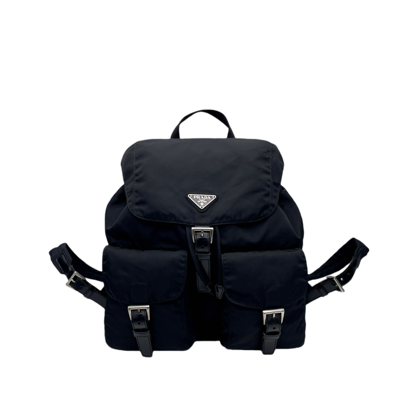 PRADA Triangle Logo Backpack MM