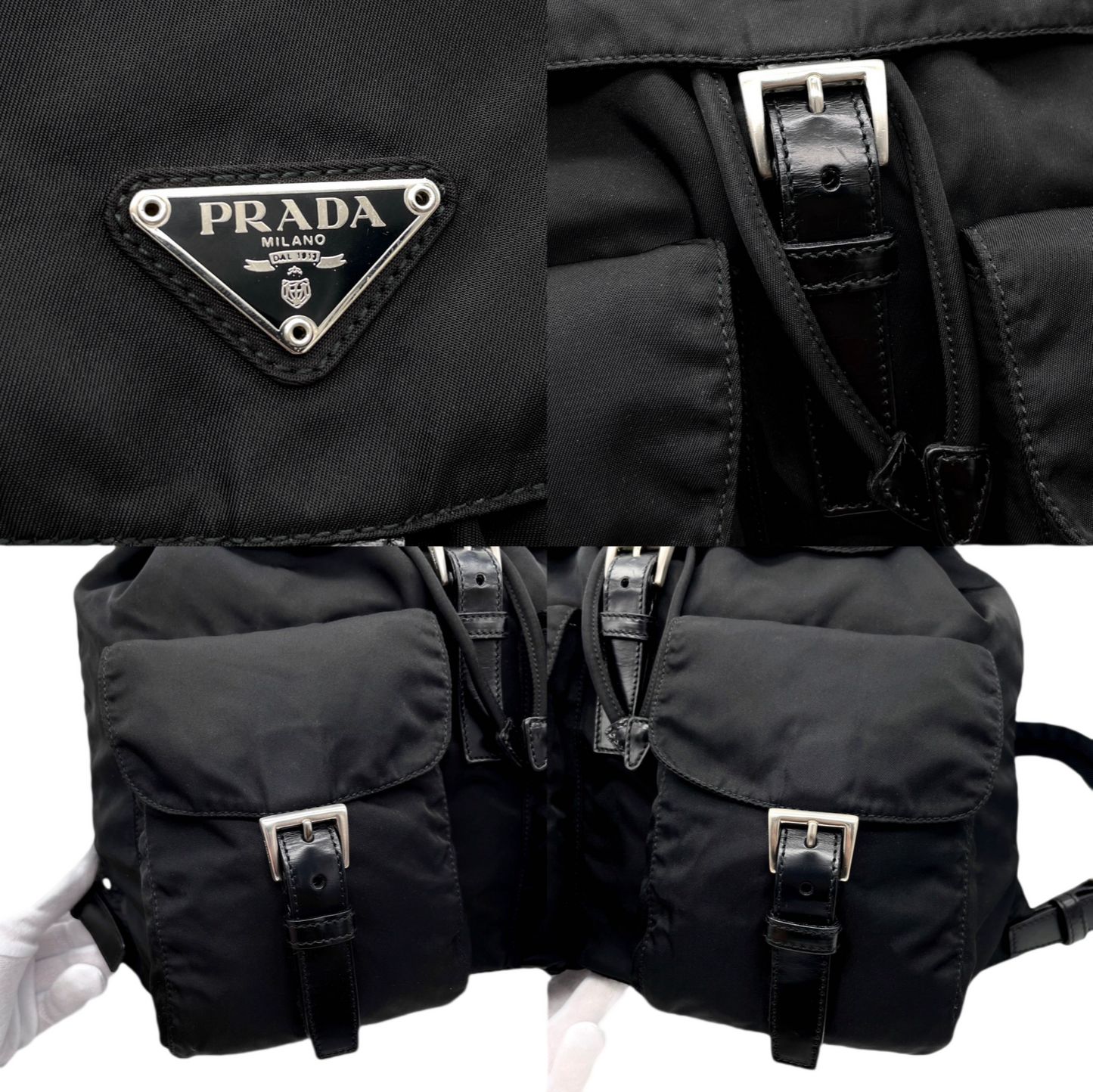 PRADA 三角ﾛｺﾞ ﾘｭｯｸ MM