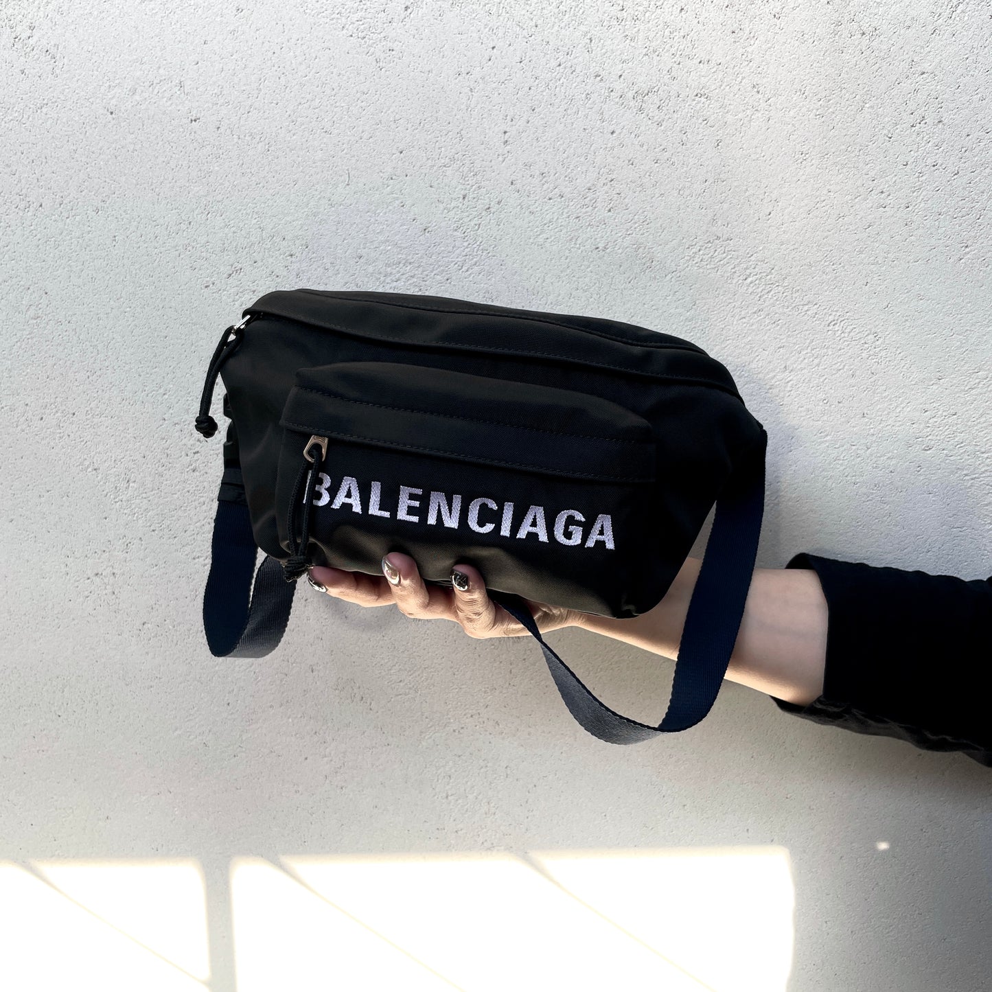 Afar Vintage BALENCIAGA Balenciaga Logo Waist Bag Canvas