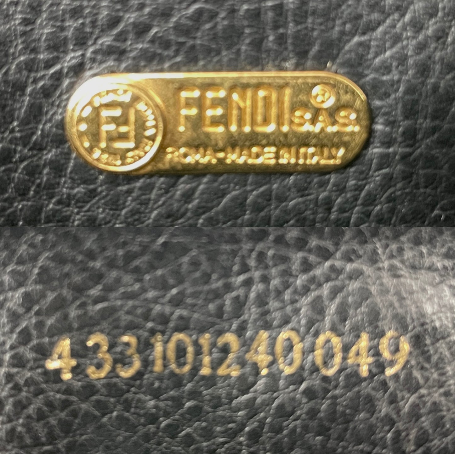 FENDI Pecan Mini Boston Bag