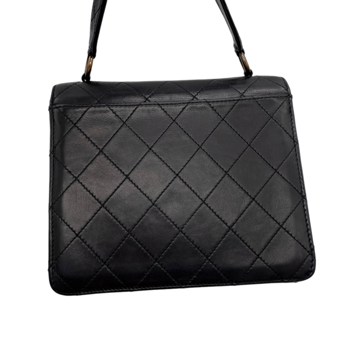 CHANEL Matelassé Kelly-Style Turn Lock Handbag