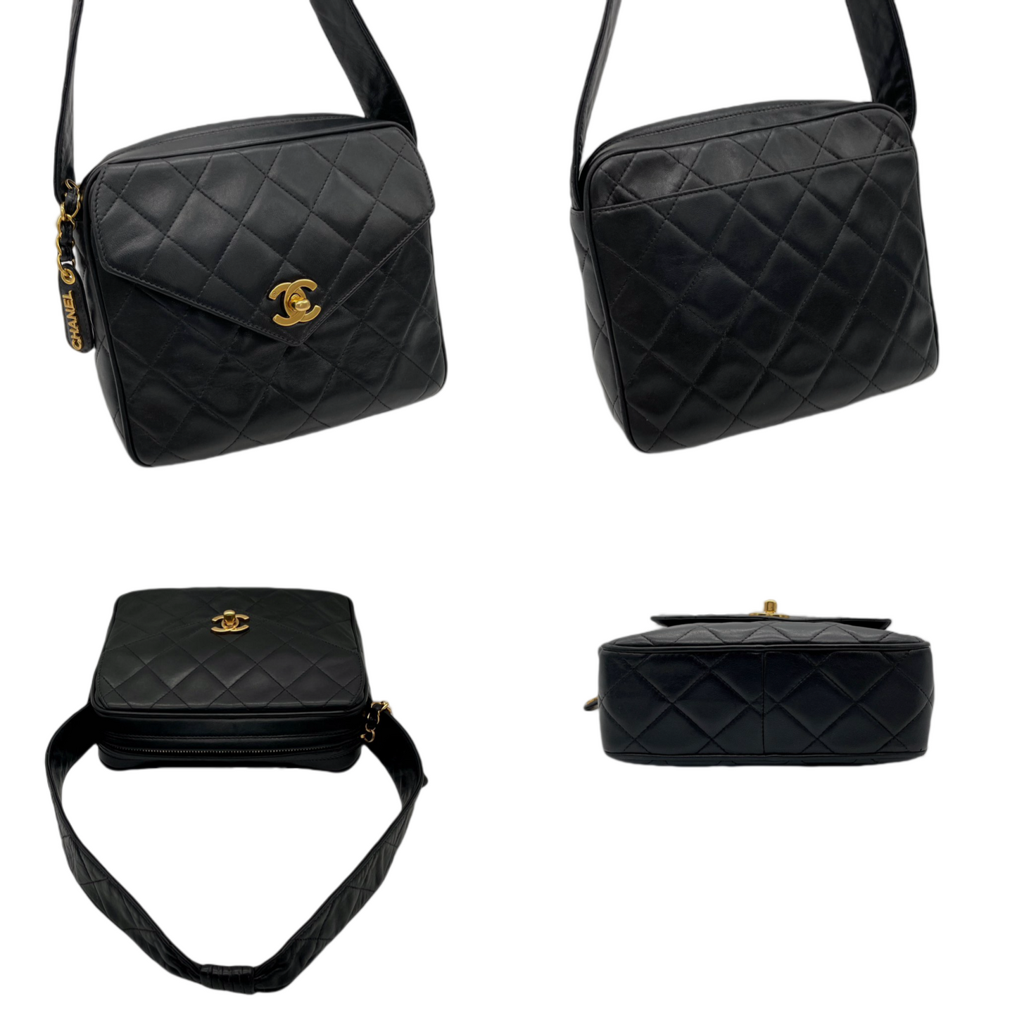 CHANEL Matelasse Coco Mark Turn Lock Shoulder Bag