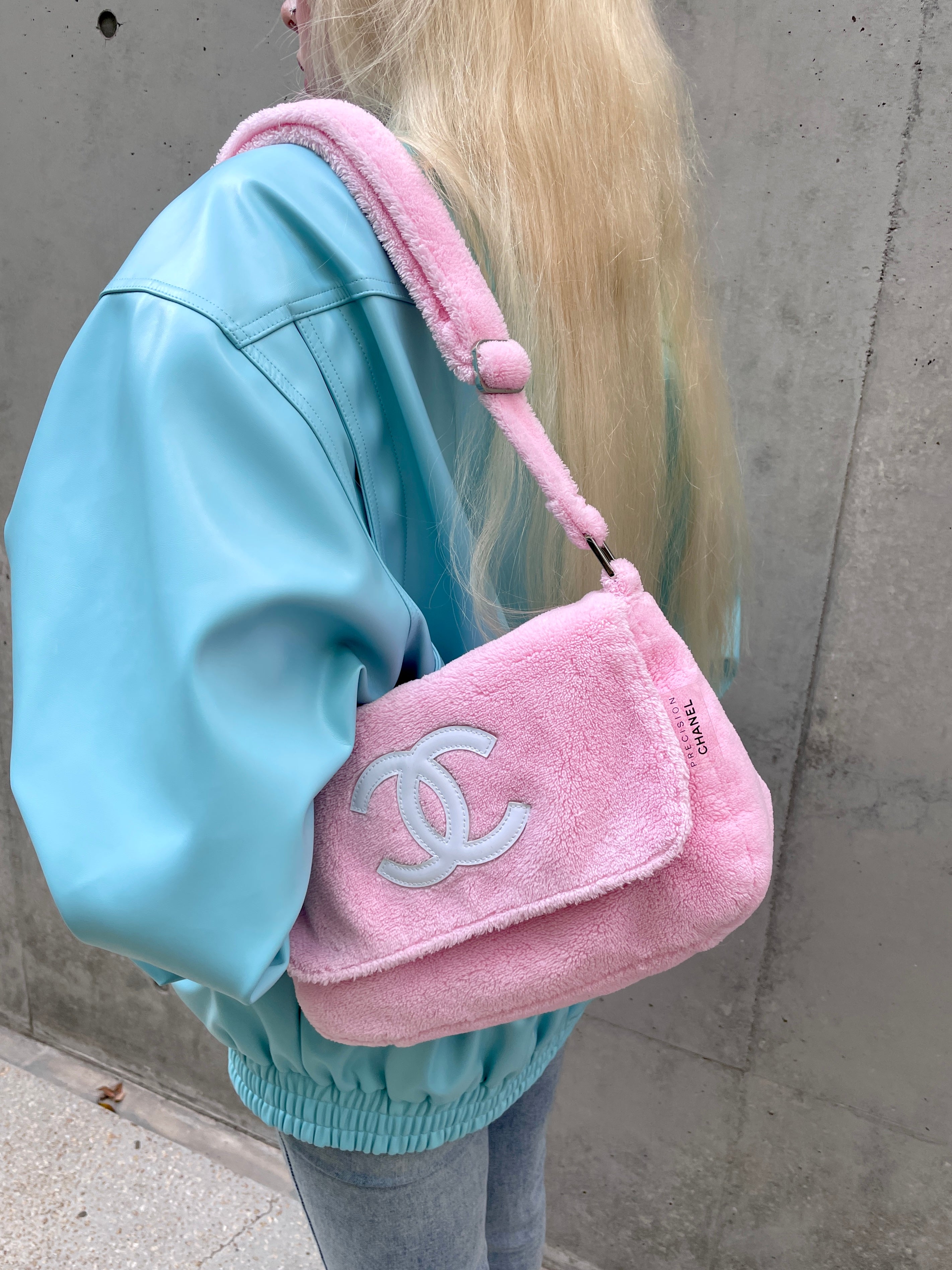 RARE☆☆☆CHANEL ﾉﾍﾞﾙﾃｨ ｺｺﾏｰｸ ｼｮﾙﾀﾞｰﾊﾞｯｸﾞﾊﾟｲﾙ ﾋﾟﾝｸ×ﾎﾜｲﾄ