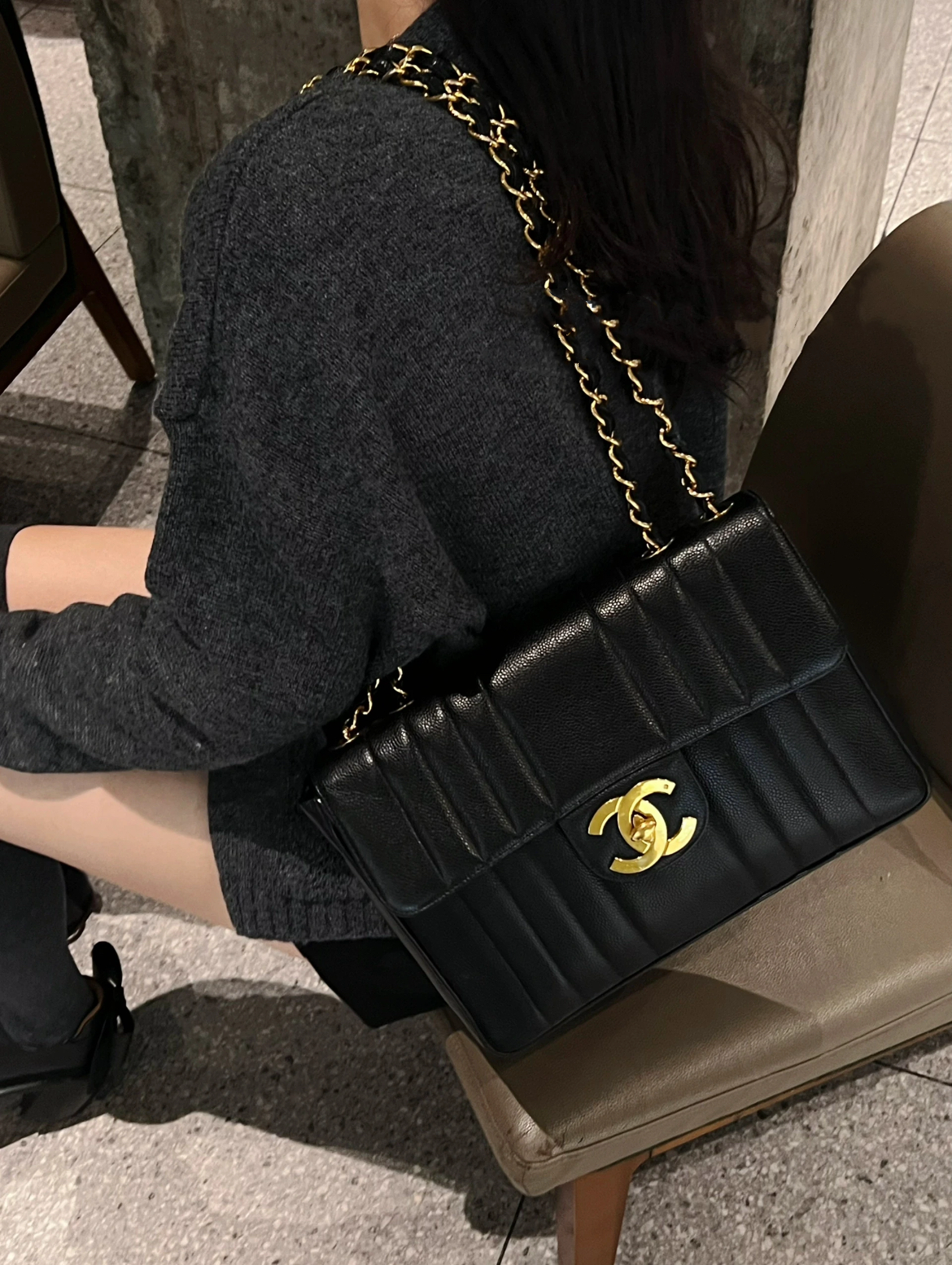 CHANEL Matomo Azel Dekacoco Mark Chain Shoulder Bag