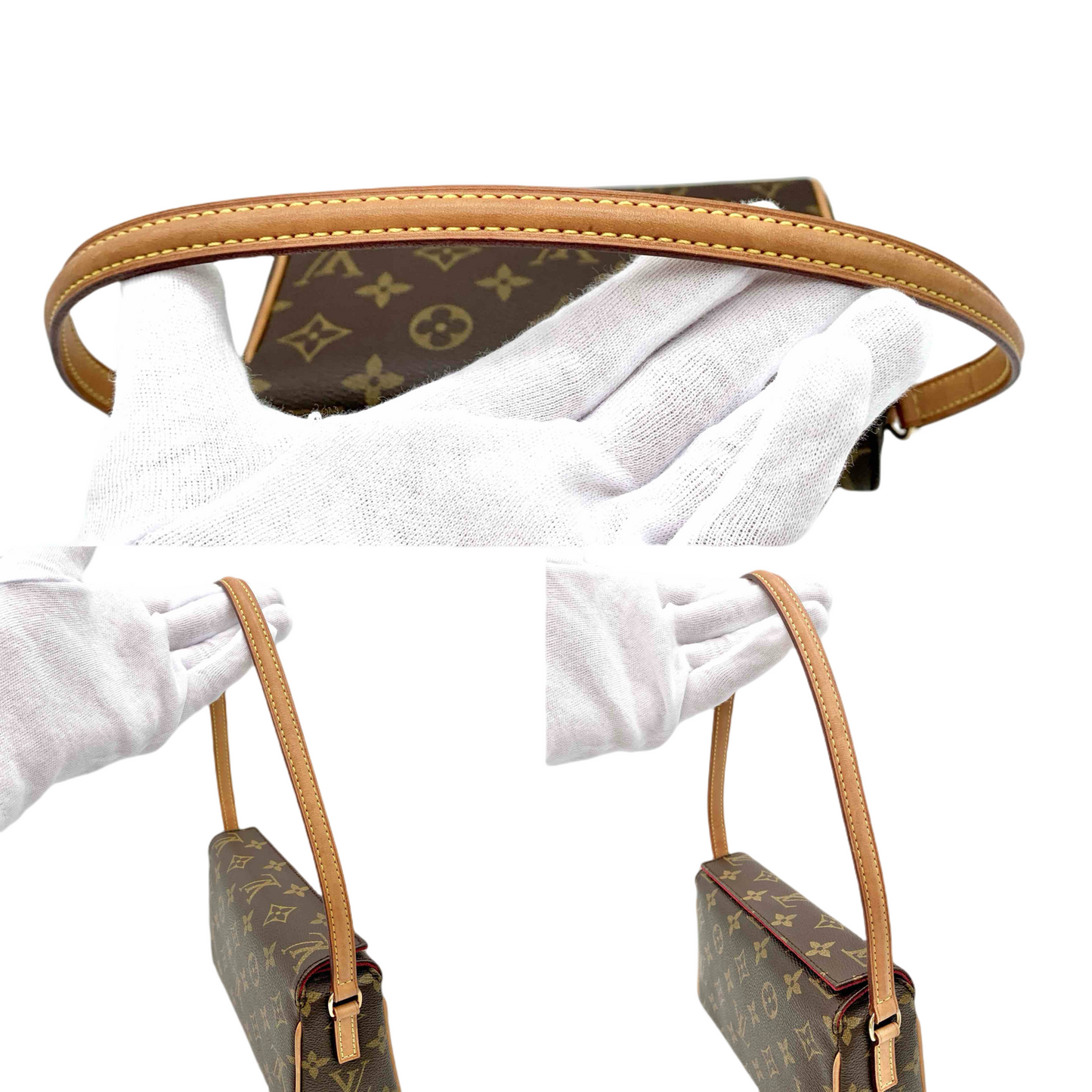 LOUIS VUITTON ﾓﾉｸﾞﾗﾑ ﾚｼﾀﾙ M51900 ｼｮﾙﾀﾞｰﾊﾞｯｸﾞ ﾌﾞﾗｳﾝ