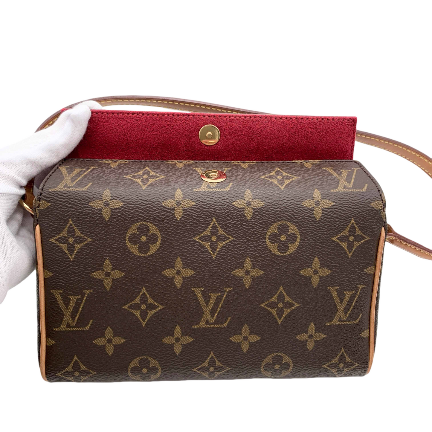 LOUIS VUITTON ﾓﾉｸﾞﾗﾑ ﾚｼﾀﾙ M51900 ｼｮﾙﾀﾞｰﾊﾞｯｸﾞ ﾌﾞﾗｳﾝ