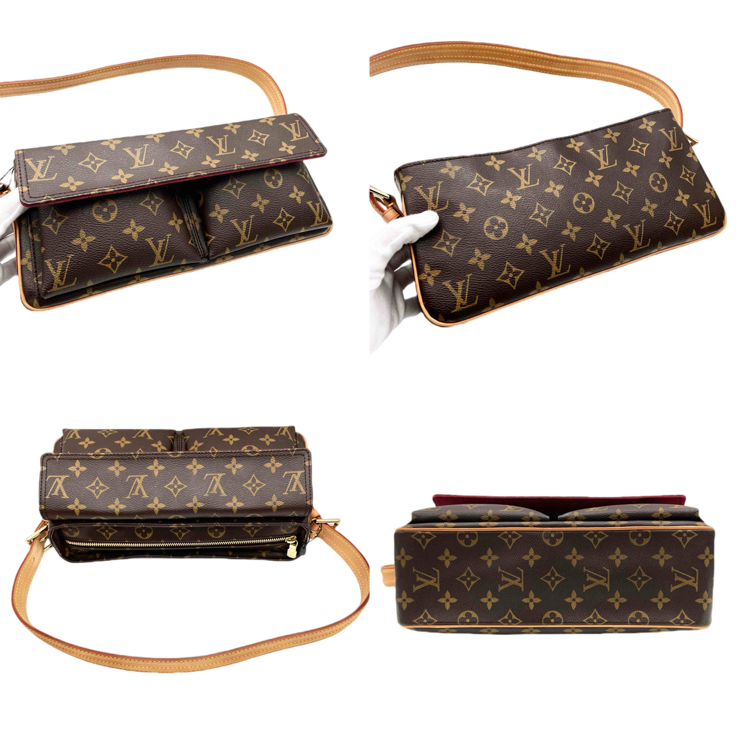 LOUIS VUITTON ﾓﾉｸﾞﾗﾑ ｳﾞｨﾊﾞｼﾃｨMM ｵﾝｼｮﾙﾀﾞｰﾊﾞｯｸﾞ M51164