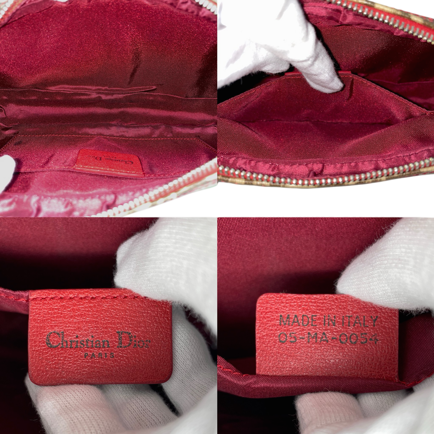RARE★★★★CHRISTIAN DIOR 2004 Rasta Line Trotter PVC Leather No.1 Y2K Style Shoulder Bag Small Brown Multicolor