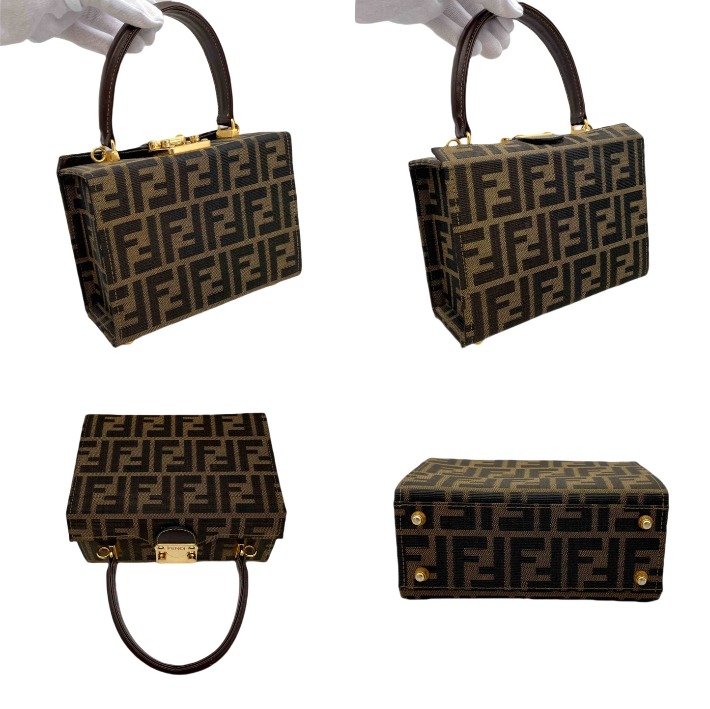 FENDI ZUCCA MINI VANITY HANDBAGS