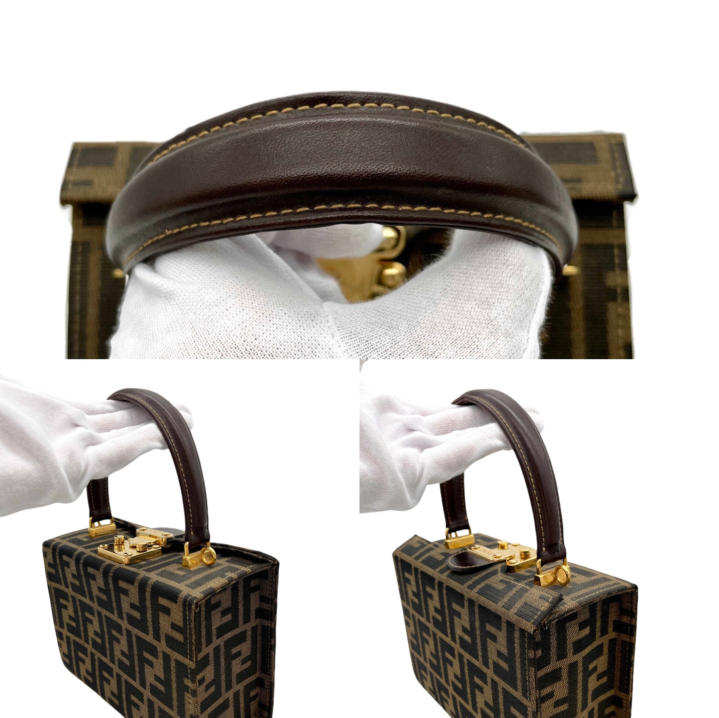 FENDI ZUCCA MINI VANITY HANDBAGS