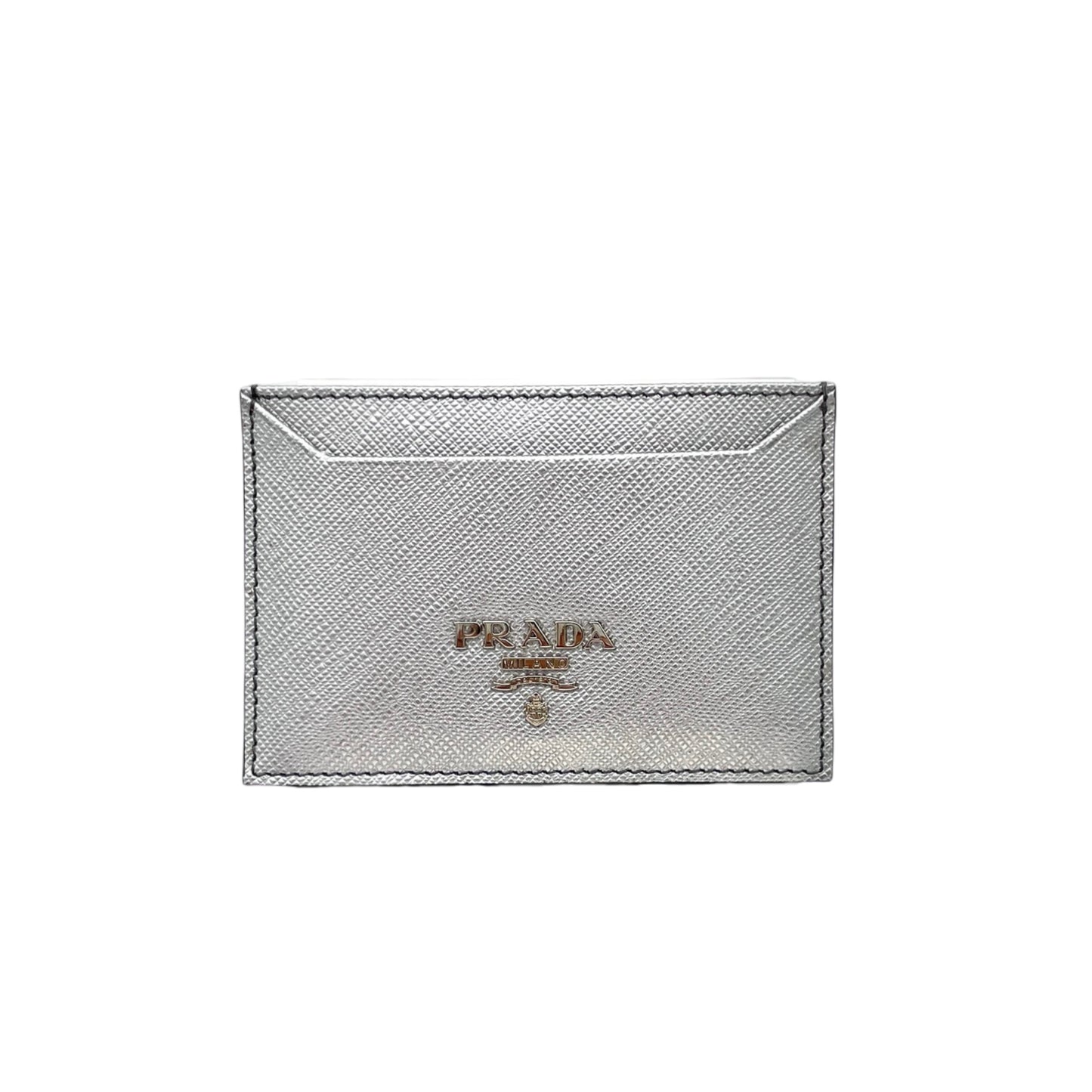 AUTH Pre-owned PRADA Triangle Logo Nylon Accessory Pouch