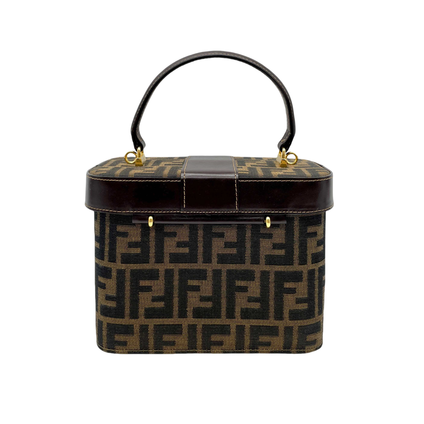 AUTH FENDI ZUCCA VANITY BAG