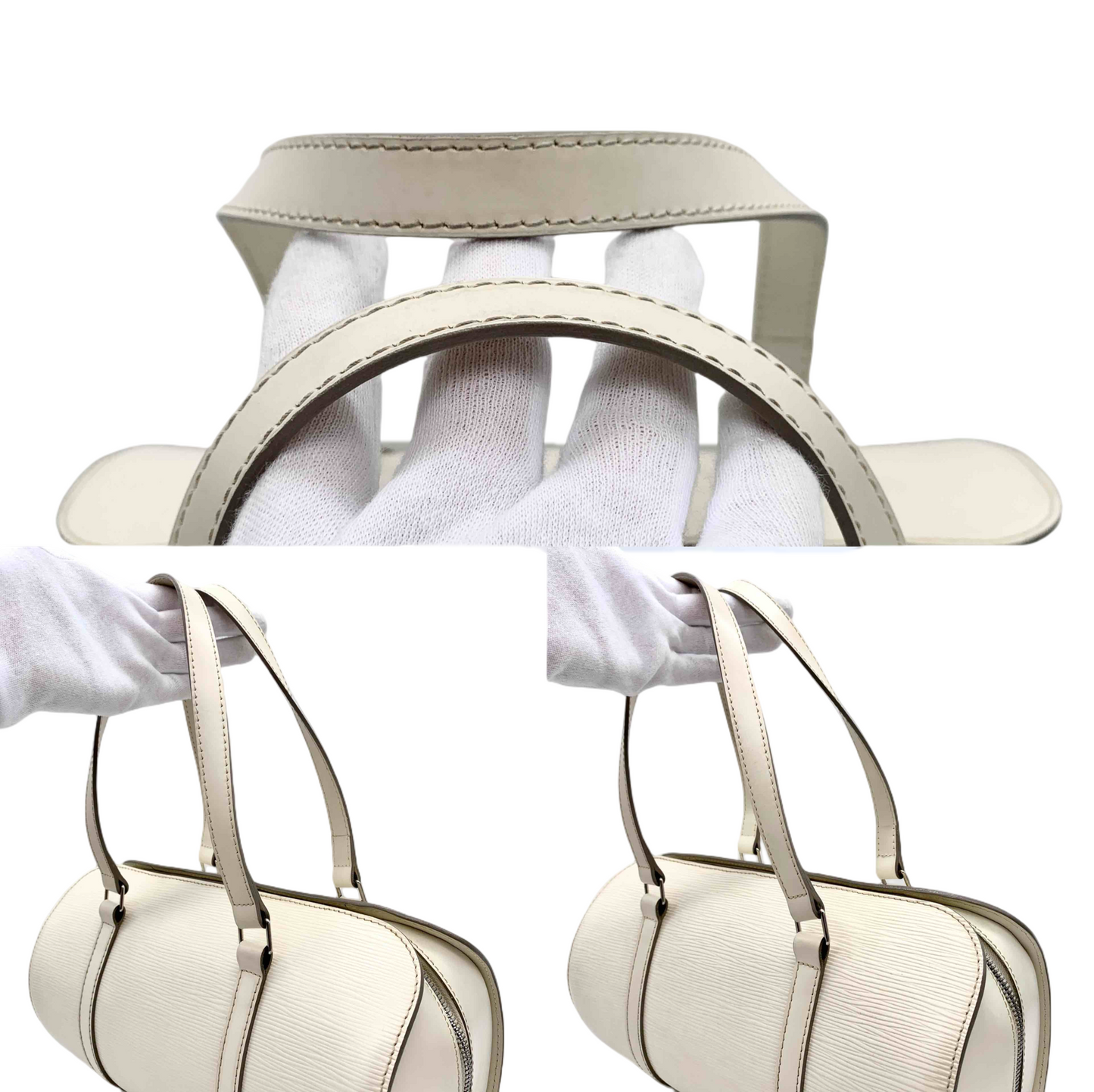 LOUIS VUITTON Epi Soufflé Vanilla/with pouch M5222A