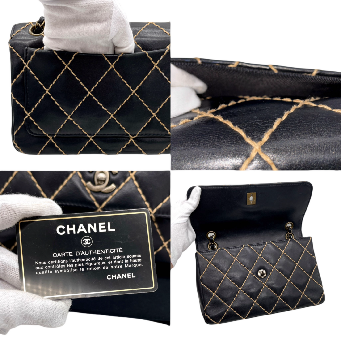 RARE☆☆☆☆CHANEL ﾜｲﾙﾄﾞｽﾃｯﾁ ﾏﾄﾗｯｾ ｺｺﾏｰｸ ﾀﾞﾌﾞﾙﾁｪｰﾝ ｼﾝｸﾞﾙﾌﾗｯﾌﾟﾊﾞｯｸﾞ