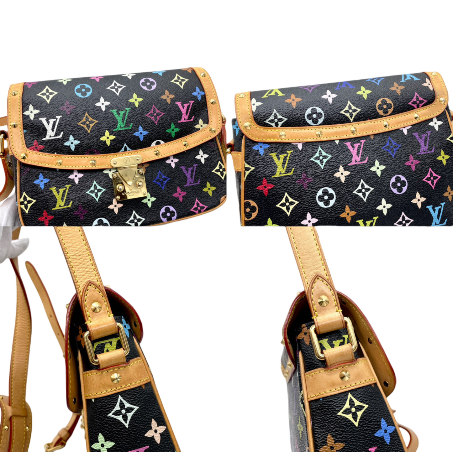 RARE☆☆☆LOUIS VUITTON ﾓﾉｸﾞﾗﾑ･ﾏﾙﾁｶﾗｰ ﾌﾞﾗｯｸ ｿﾛｰﾆｭ ﾉﾜｰﾙ