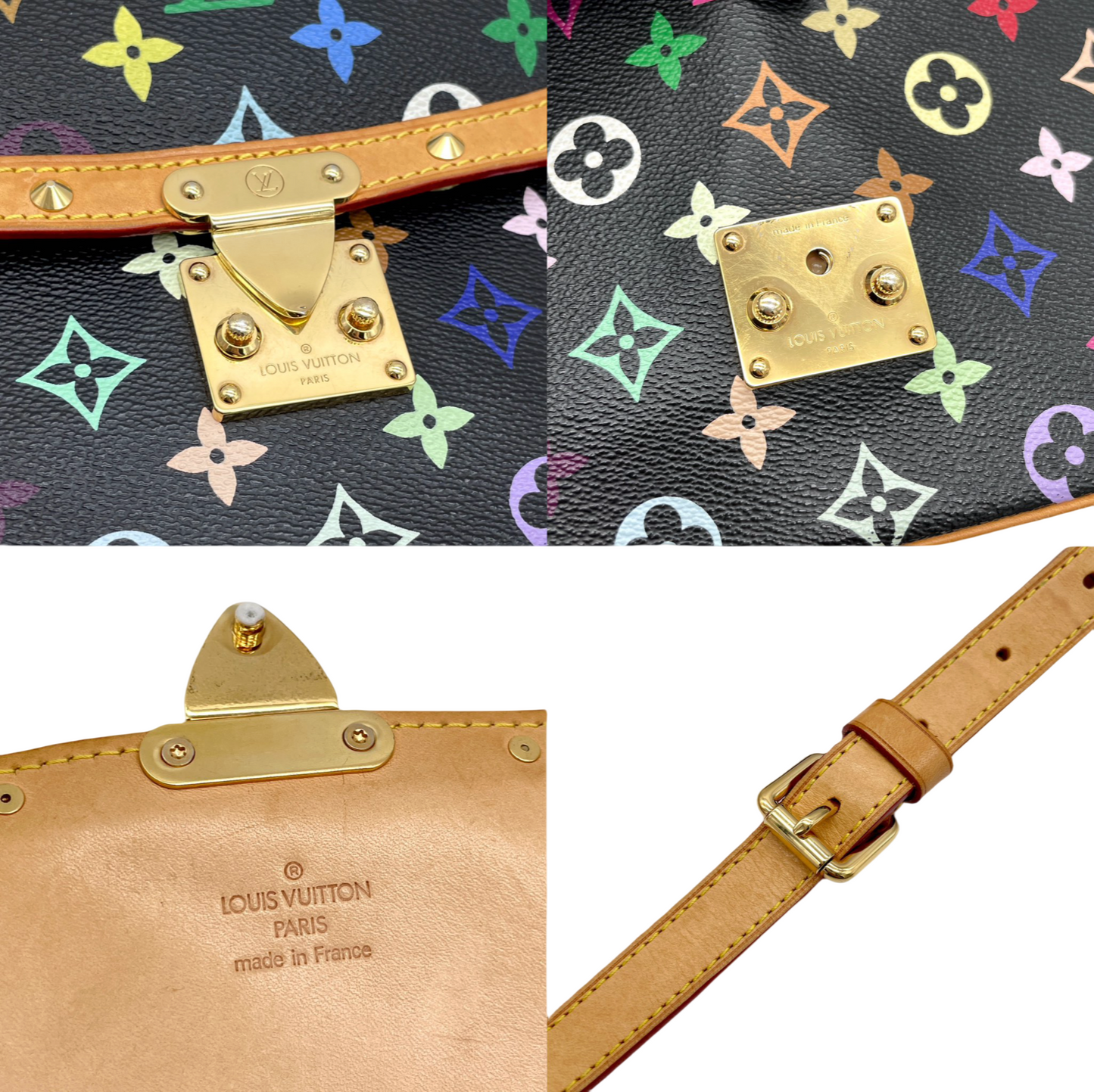 RARE☆☆☆LOUIS VUITTON ﾓﾉｸﾞﾗﾑ･ﾏﾙﾁｶﾗｰ ﾌﾞﾗｯｸ ｿﾛｰﾆｭ ﾉﾜｰﾙ