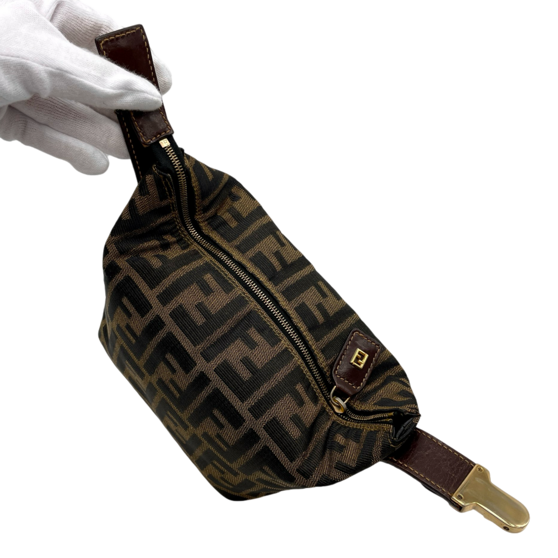 RAREFENDI Zucca Canvas Mini Vanity Bag Hand Bag – Afar Vintage RAREFENDI Zucca Canvas Mini Vanity Bag Hand Bag – Afar Vintage