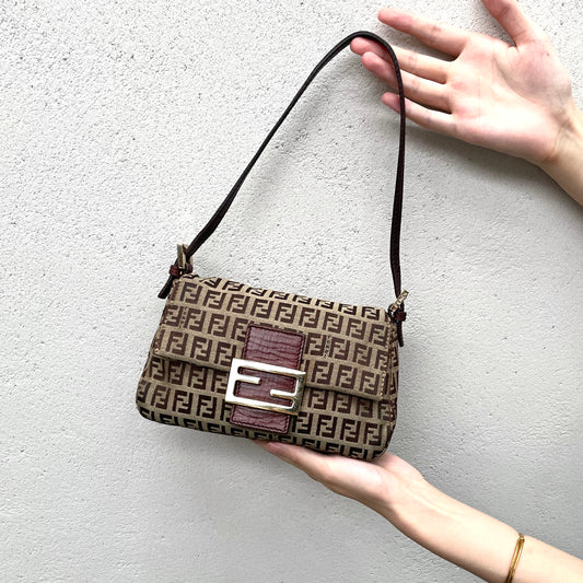 FENDI ｽﾞｯｷｰﾉ ﾐﾆﾏﾝﾏﾊﾞｹｯﾄ ｼｮﾙﾀﾞｰﾊﾞｯｸﾞ