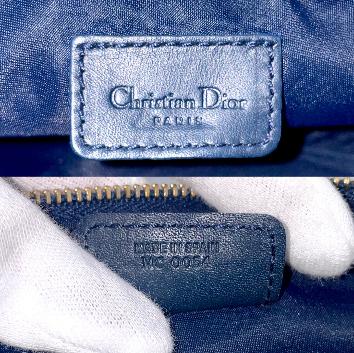 AUTH Pre-owned Christian Dior Jins Saddle Pouch