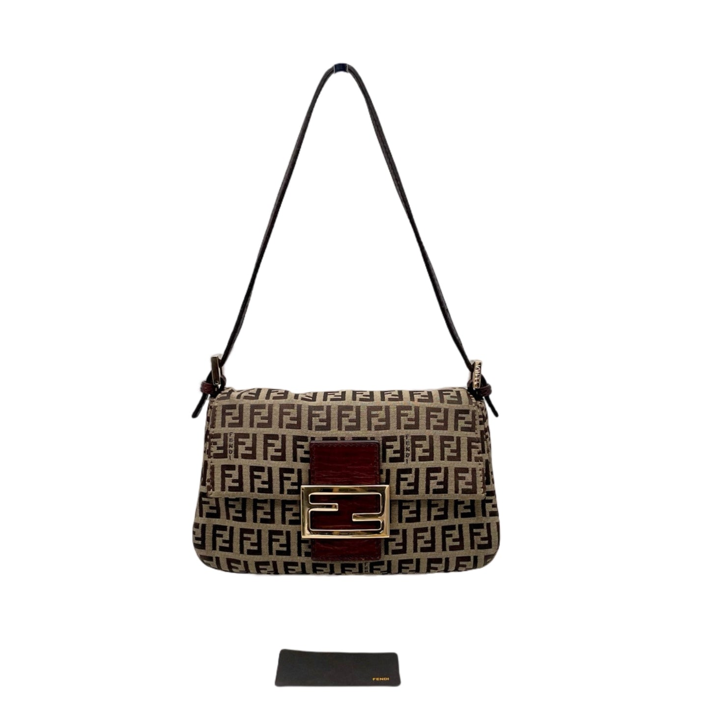 FENDI Zucchino Mini Manma Bucket Shoulder Bag