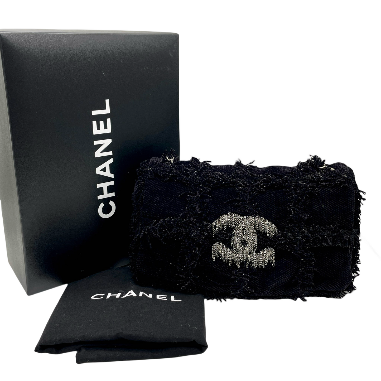 RARE☆☆☆CHANEL ﾁｪｰﾝﾌﾘﾝｼﾞｺｺﾏｰｸ ﾂｲｰﾄﾁｮｺﾊﾞｰ ﾁｪｰﾝｼｮﾙﾀﾞｰﾊﾞｯｸﾞ