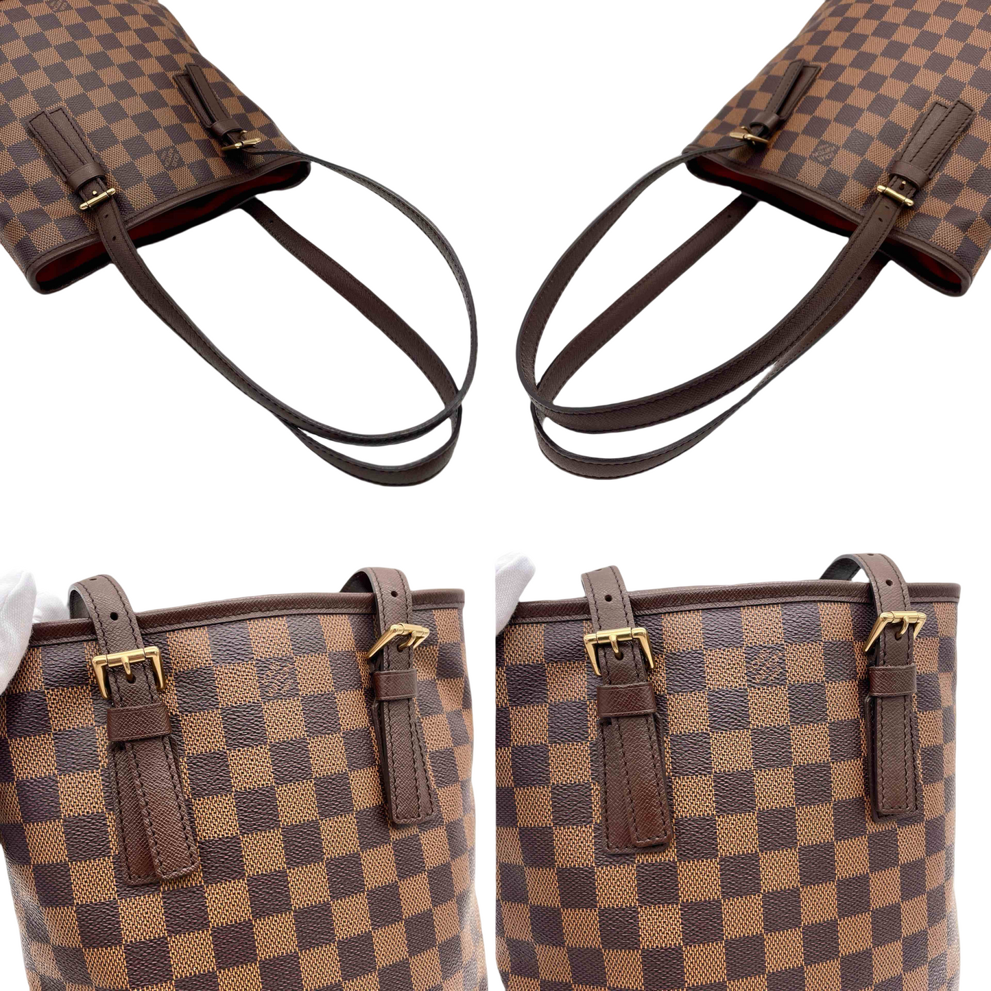 AUTH Pre-owned LOUIS VUITTON Damier Marais N42240