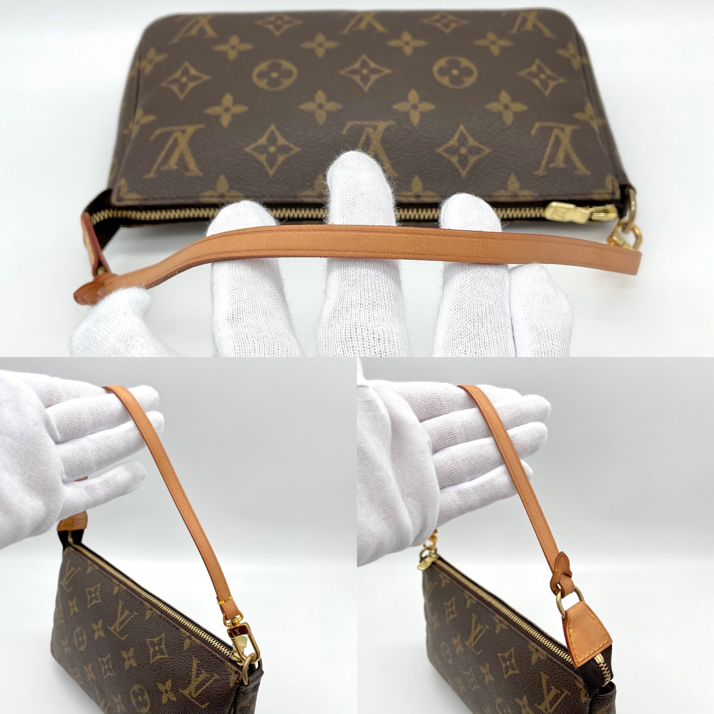 AUTH Pre-owned LOUIS VUITTON Monogram Pochette Accessory M51980