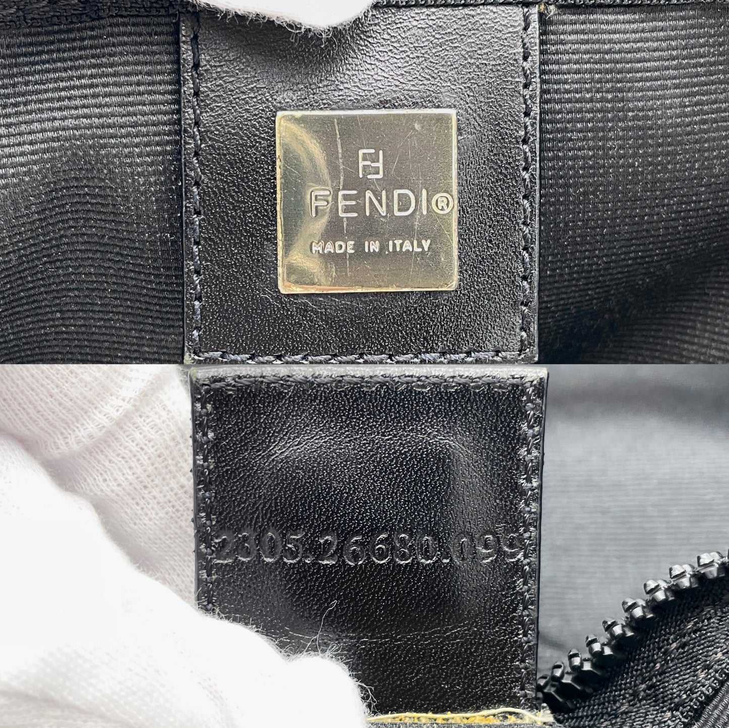 FENDI canvas tote bag