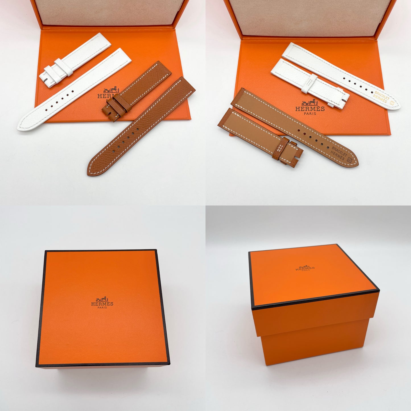 RARE☆☆HERMÈS H Watch Gold x Brown