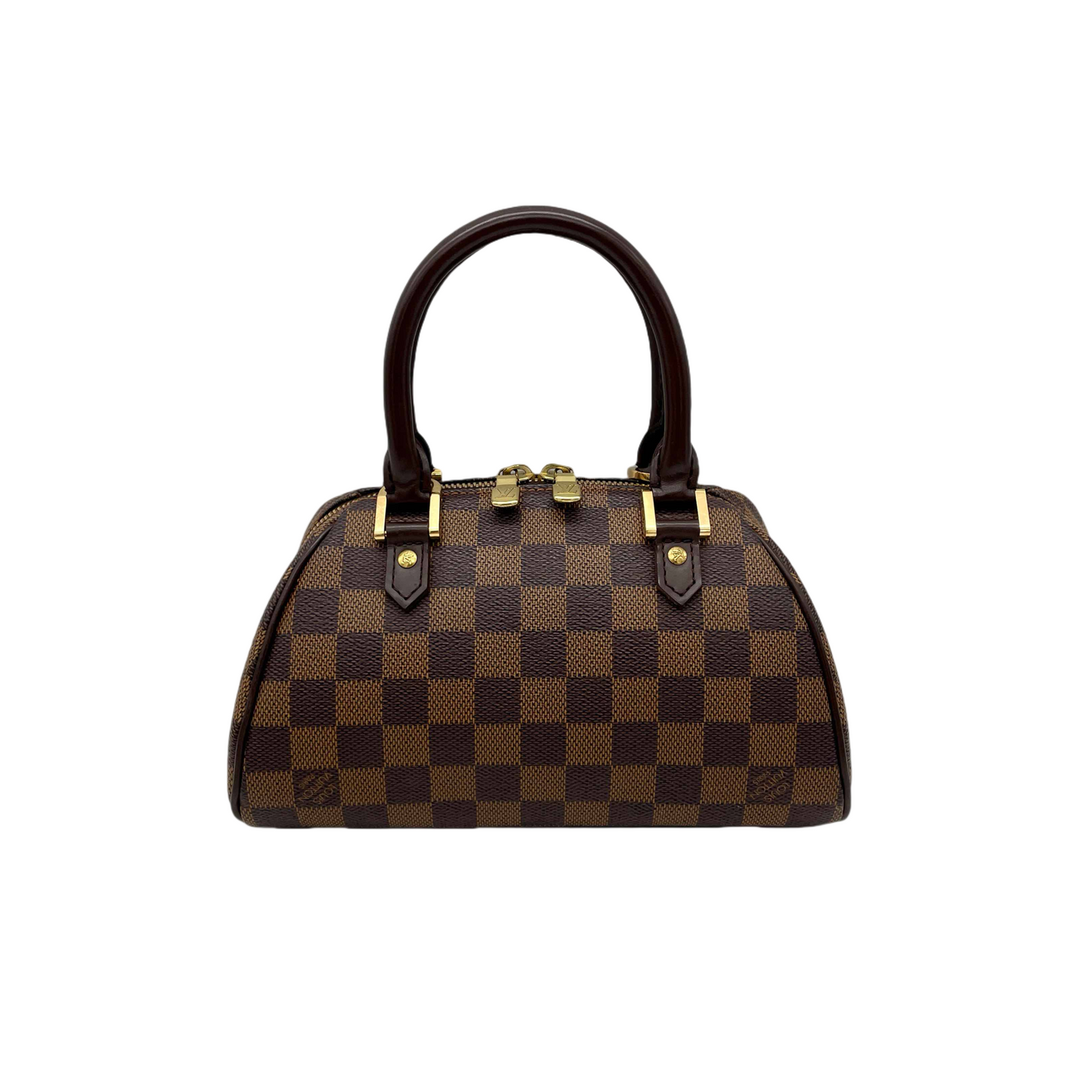 LOUIS VUITTON ﾀﾞﾐｴ ﾘﾍﾞﾗ ﾐﾆ ﾊﾝﾄﾞﾊﾞｯｸﾞ N41436 ﾌﾞﾗｳﾝ PVC ﾚｻﾞｰ