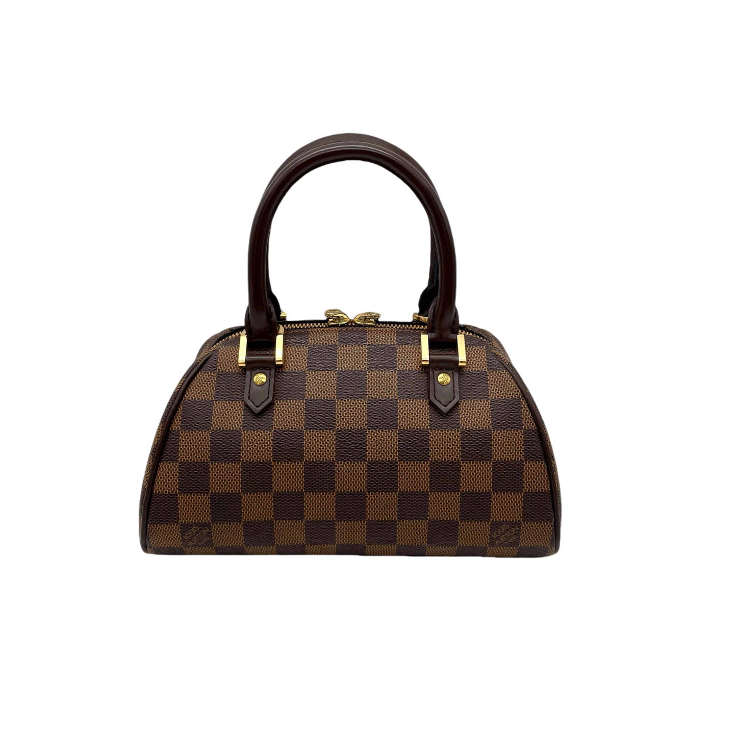 LOUIS VUITTON ﾀﾞﾐｴ ﾘﾍﾞﾗ ﾐﾆ ﾊﾝﾄﾞﾊﾞｯｸﾞ N41436 ﾌﾞﾗｳﾝ PVC ﾚｻﾞｰ