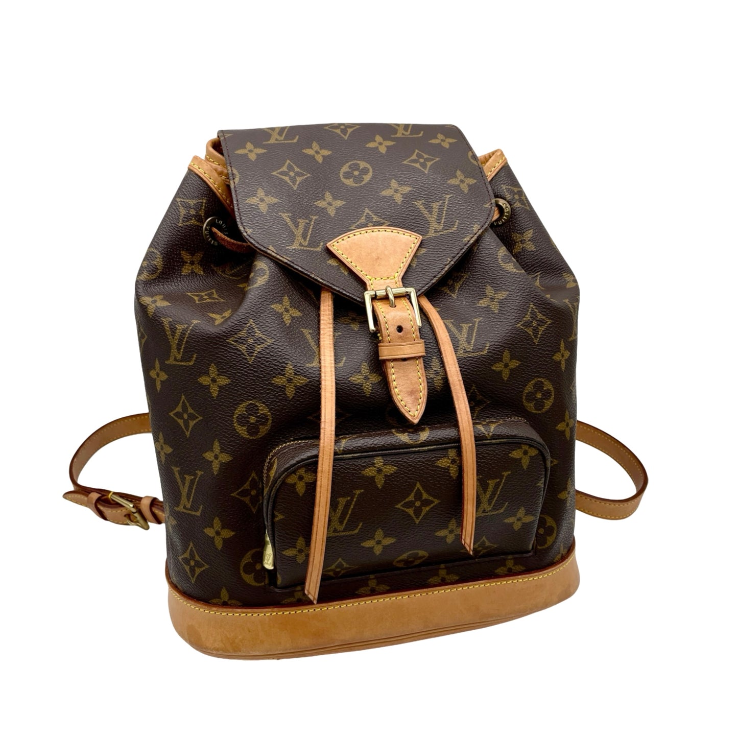 AUTHENTIC PRELOVED LOUIS VUITTON 1998 Monogram Montsouris MM Backpack M51136 Brown & Gold