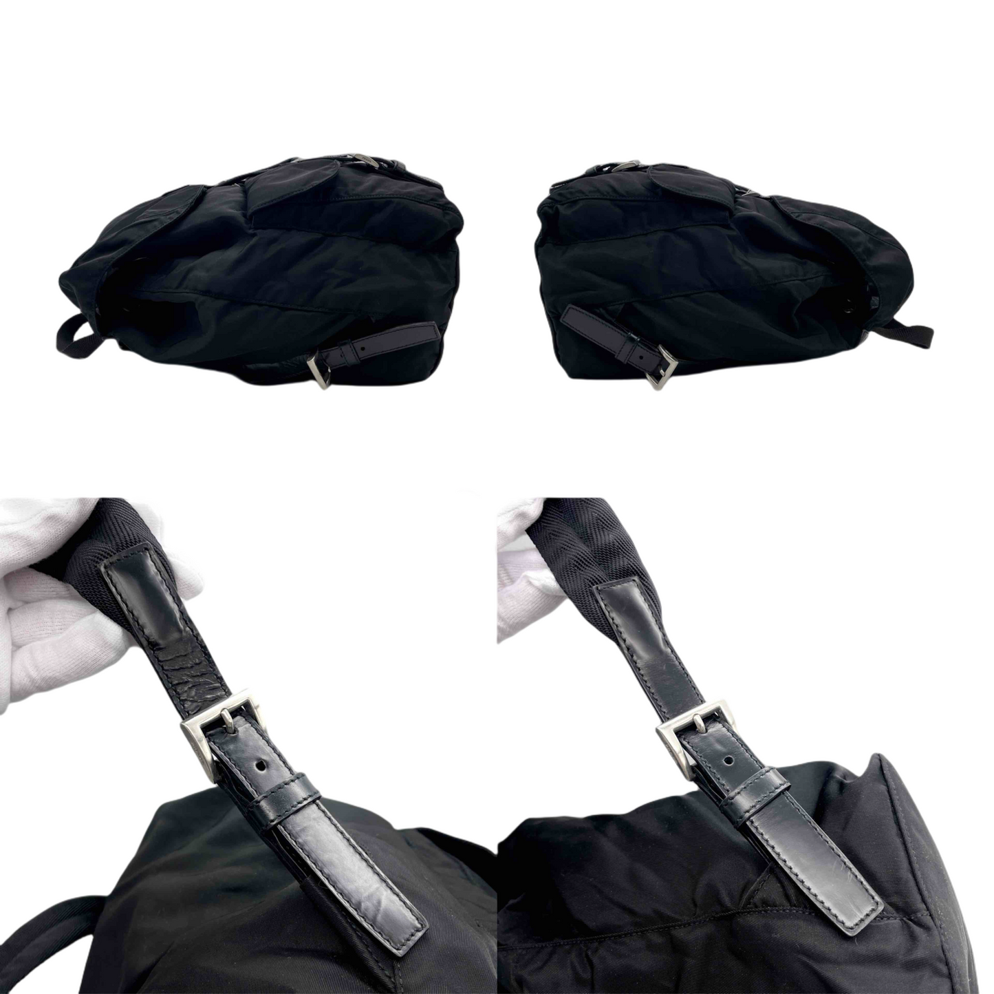 PRADA Triangle Logo Nylon Rucksack MM