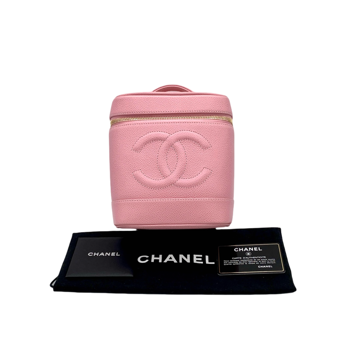 CHANEL Cabia Skin Jamboco Mark Vanity 粉色