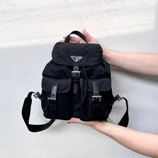 PRADA Triangle Logo Backpack PM