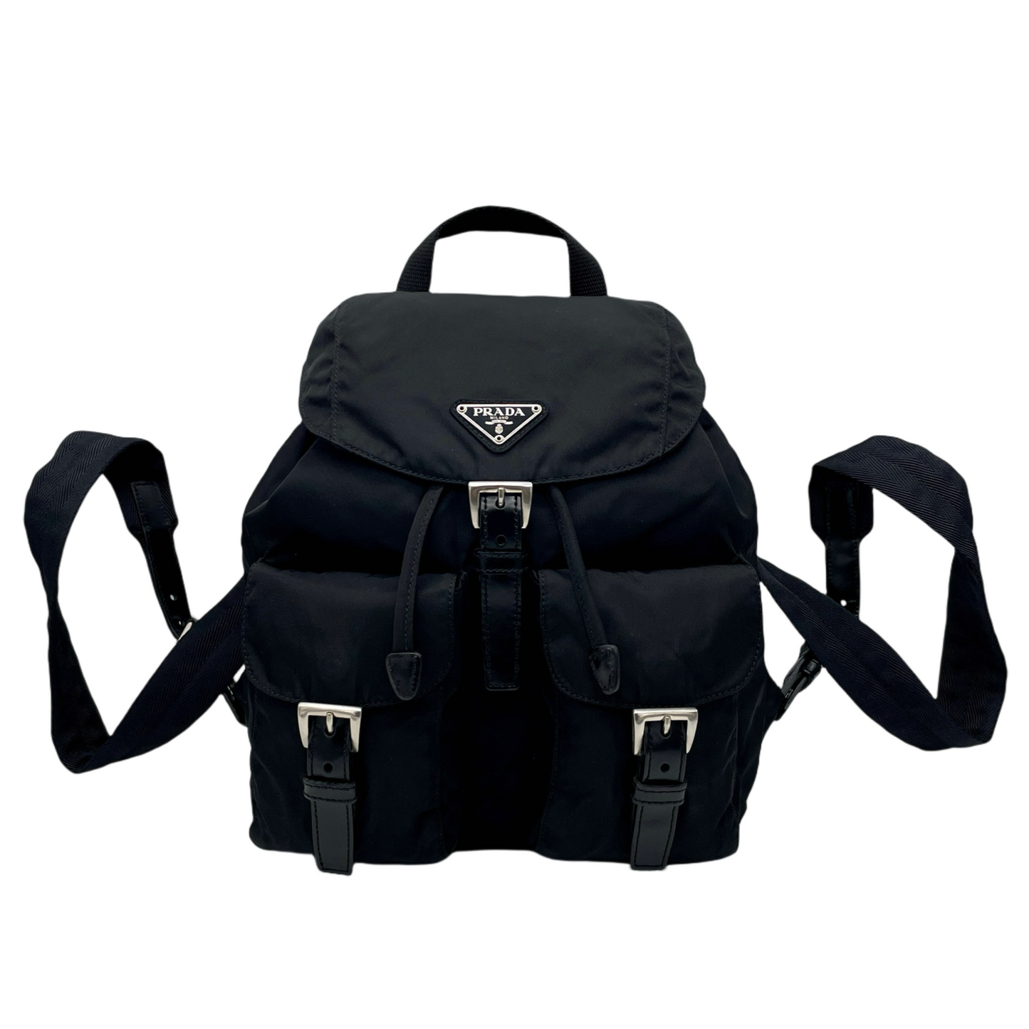 PRADA Triangle Logo Backpack PM