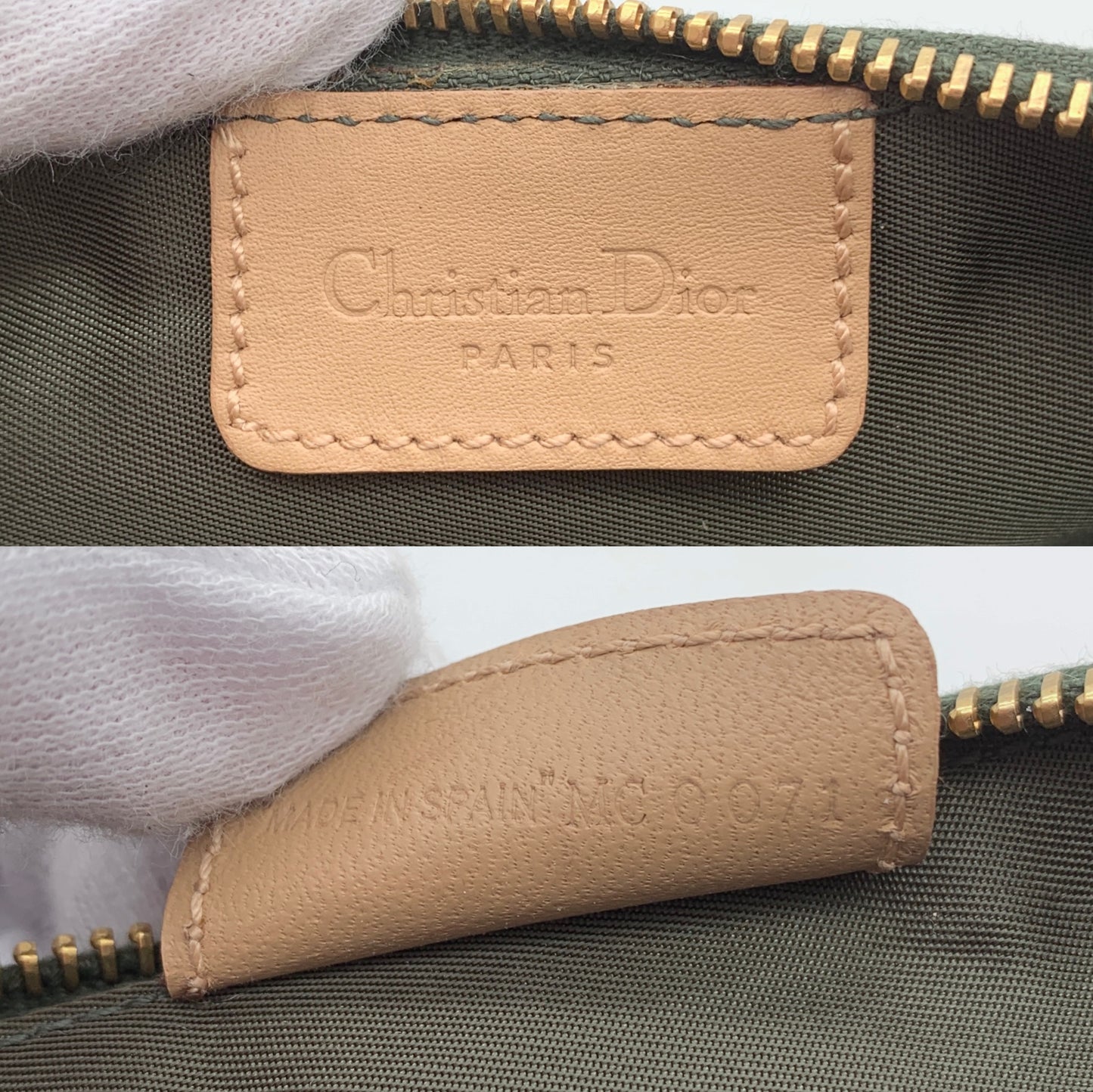 AUTH Pre-owned Christian Dior Trotter Saddle Pouch