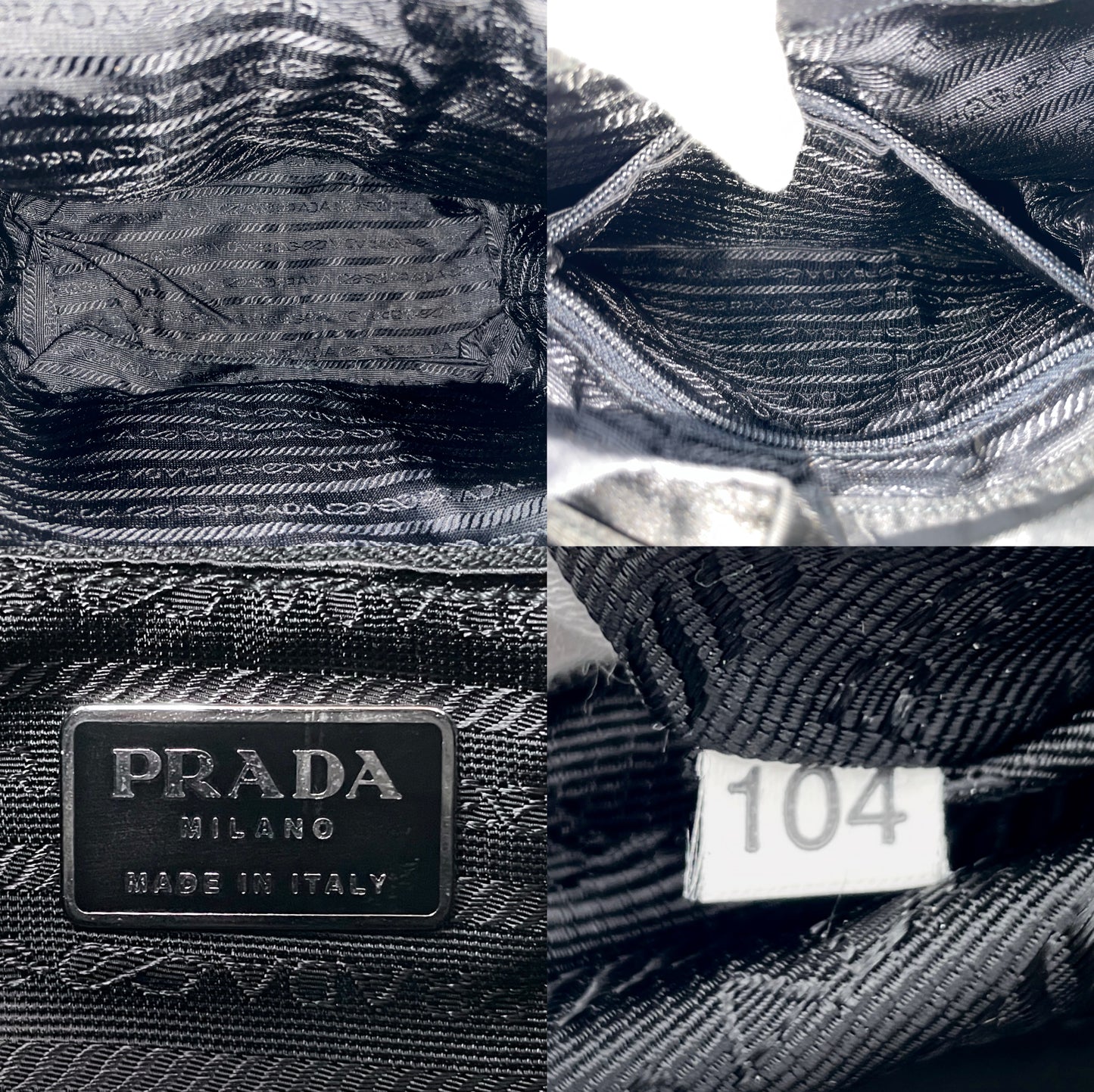 PRADA Triangle Logo Backpack PM