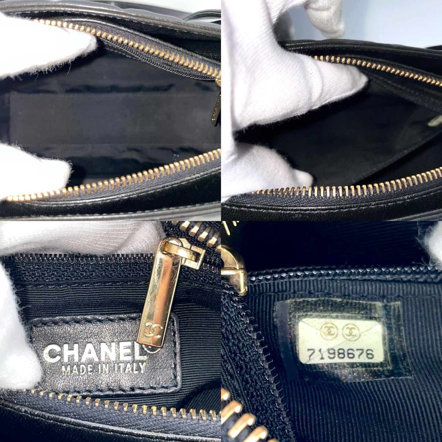 正品二手 CHANEL Chocobar Coco Mark 鼓型单肩包