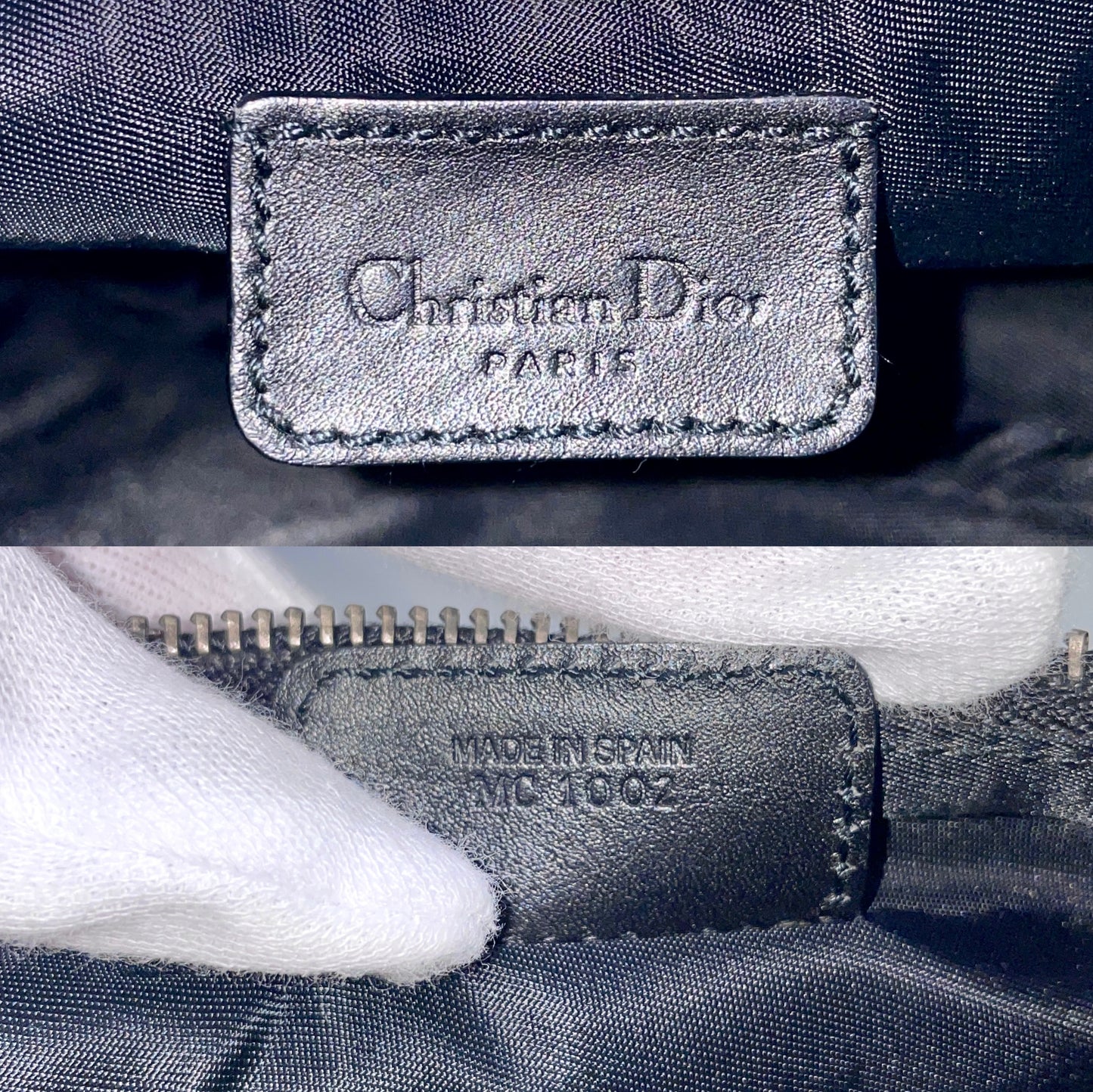 AUTH Pre-owned Christian Dior Jins Saddle Pouch